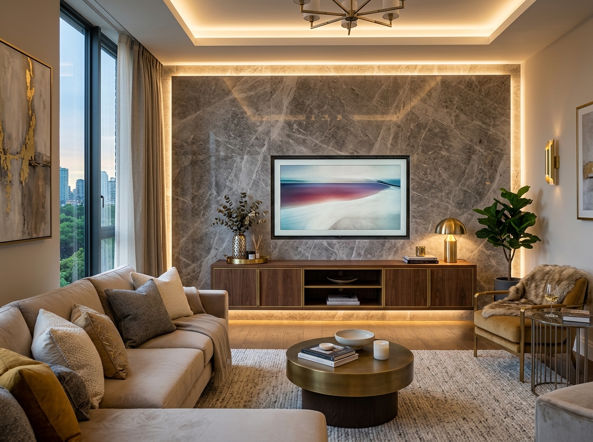 Luxury living room interior